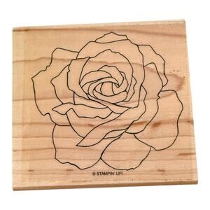 Stampin' Up! Large Single Rose Rubber Stamp